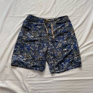 Patagonia blue grey black floral print board shorts Men’s 34